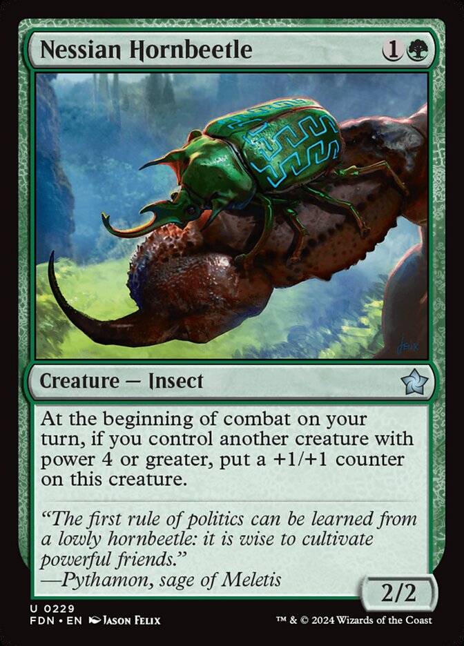 Nessian Hornbeetle (229) - Foundations (FDN)
