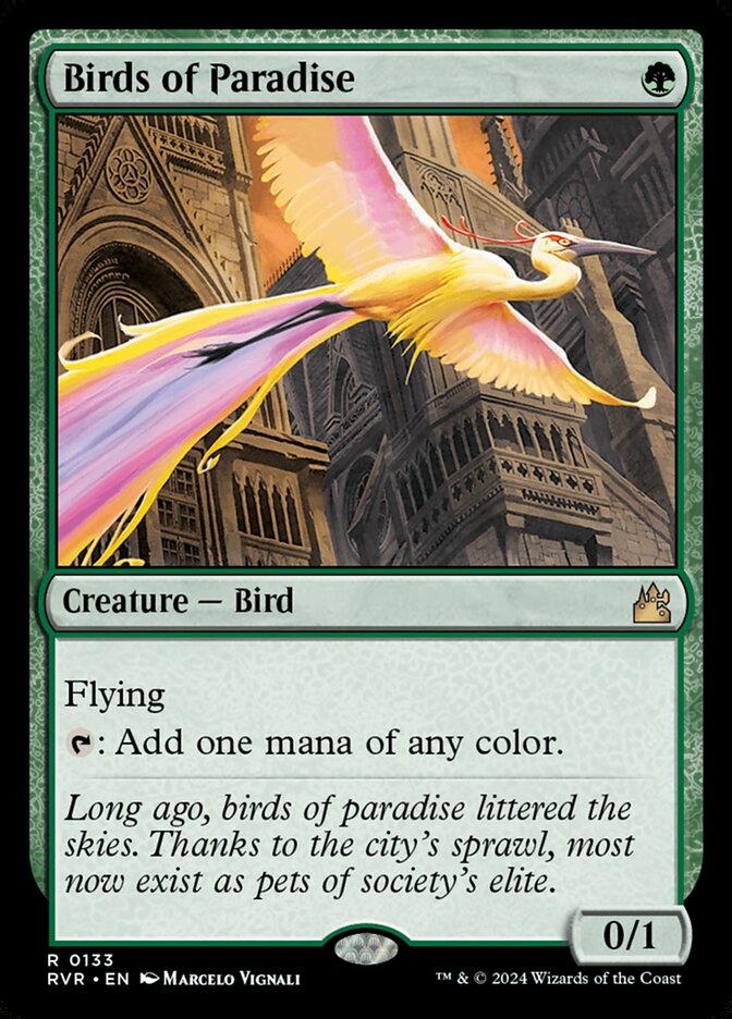Birds of Paradise (133) - Ravnica Remastered (RVR)