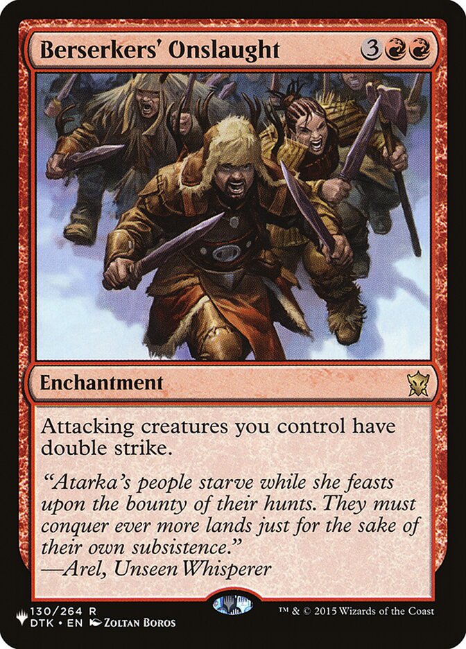 Berserkers' Onslaught (DTK-130) - The List (PLST)