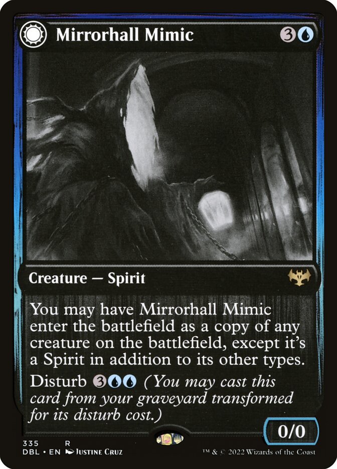 Mirrorhall Mimic // Ghastly Mimicry - [Foil] Innistrad: Double Feature (DBL)