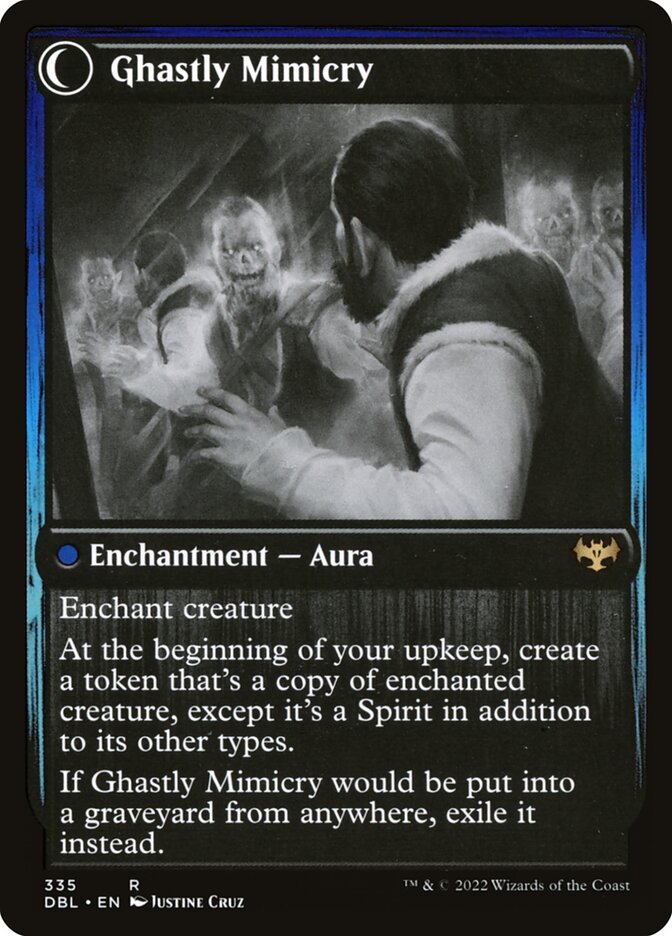 Mirrorhall Mimic // Ghastly Mimicry (335) - Innistrad: Double Feature (DBL)