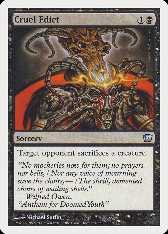 Cruel Edict (121) - Ninth Edition (9ED)