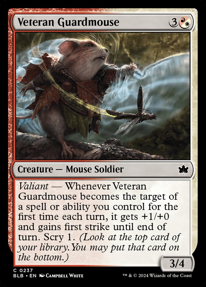 Veteran Guardmouse (237) - Bloomburrow (BLB)