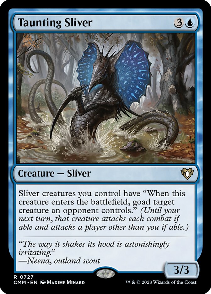 Taunting Sliver (727) - Commander Masters (CMM)