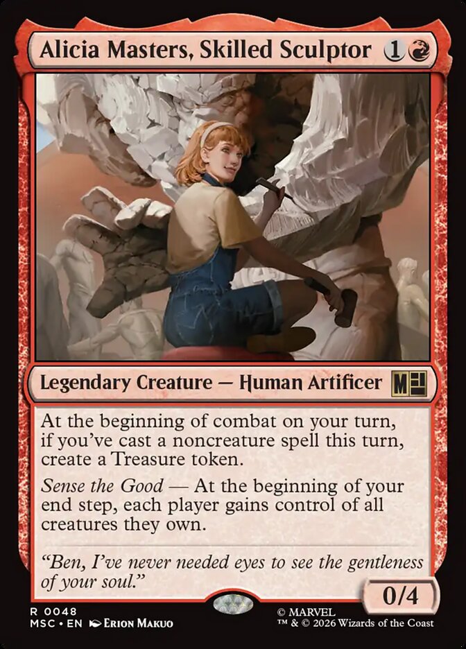 Alicia Masters, Skilled Sculptor (48) - Marvel Super Heroes Commander (MSC)