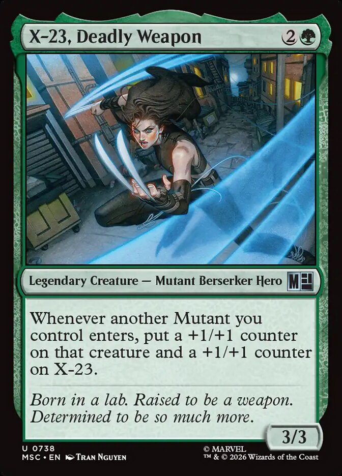 X-23, Deadly Weapon (738) - Marvel Super Heroes Commander (MSC)