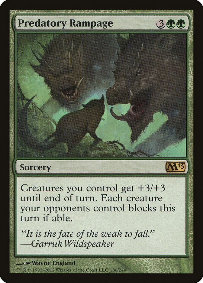 Predatory Rampage (180) - Magic 2013 (M13)