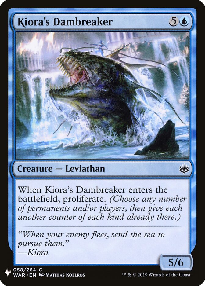 Kiora's Dambreaker (WAR-58) - The List (PLST)