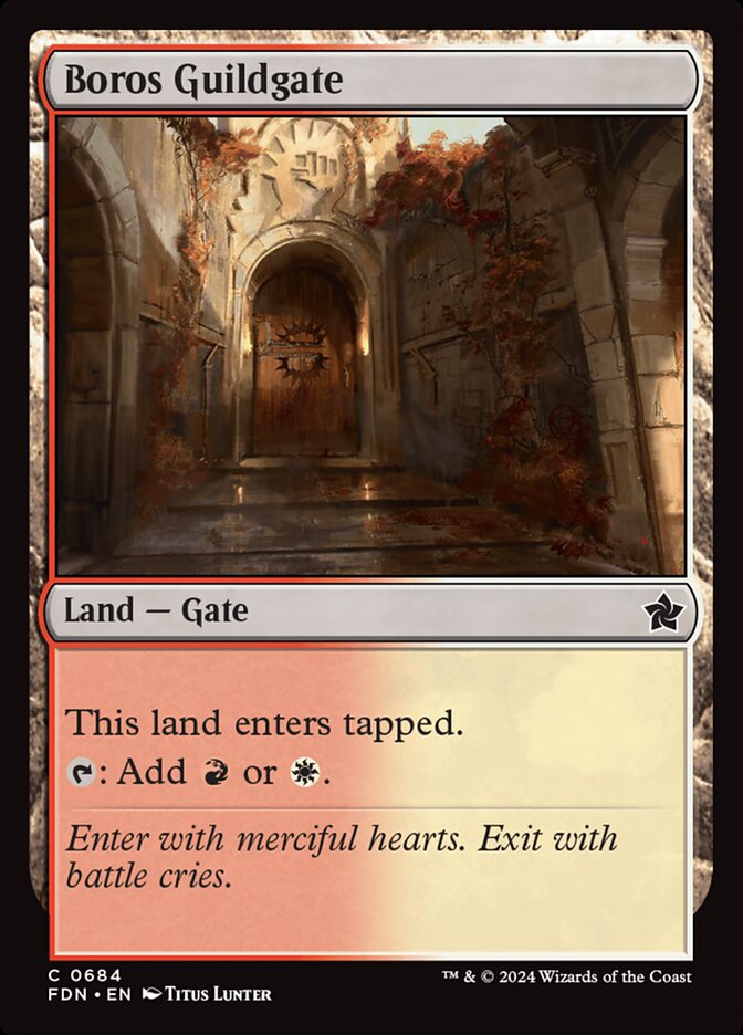 Boros Guildgate (684) - Foundations (FDN)