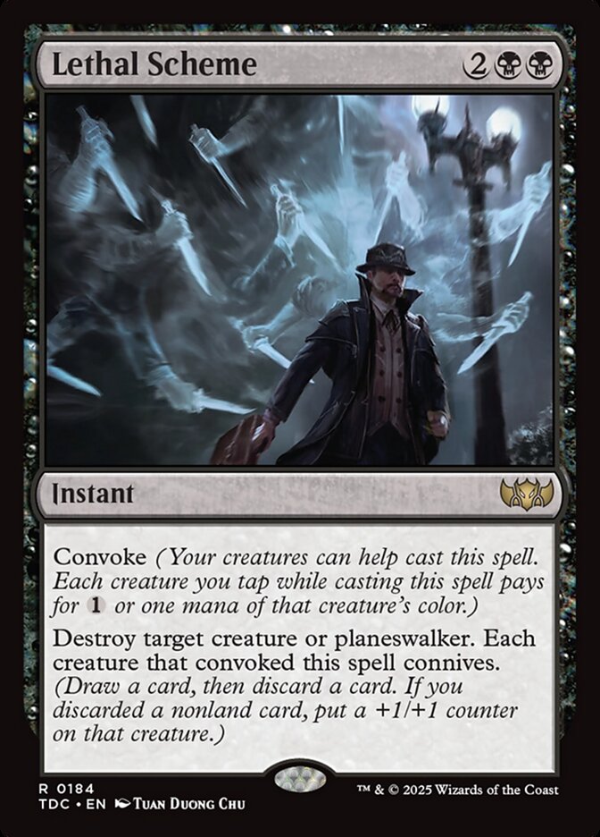 Lethal Scheme (184) - Tarkir: Dragonstorm Commander (TDC)