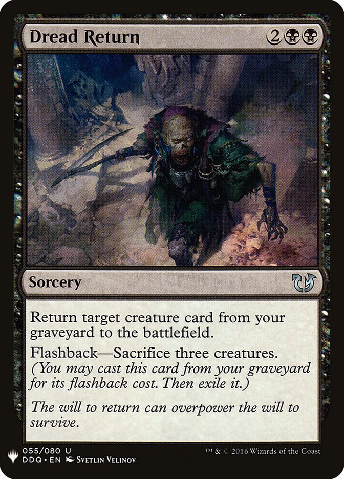 Dread Return (DDQ-55) - The List (PLST)