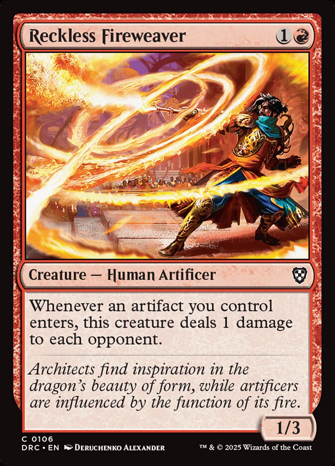 Reckless Fireweaver (106) - Aetherdrift Commander (DRC)