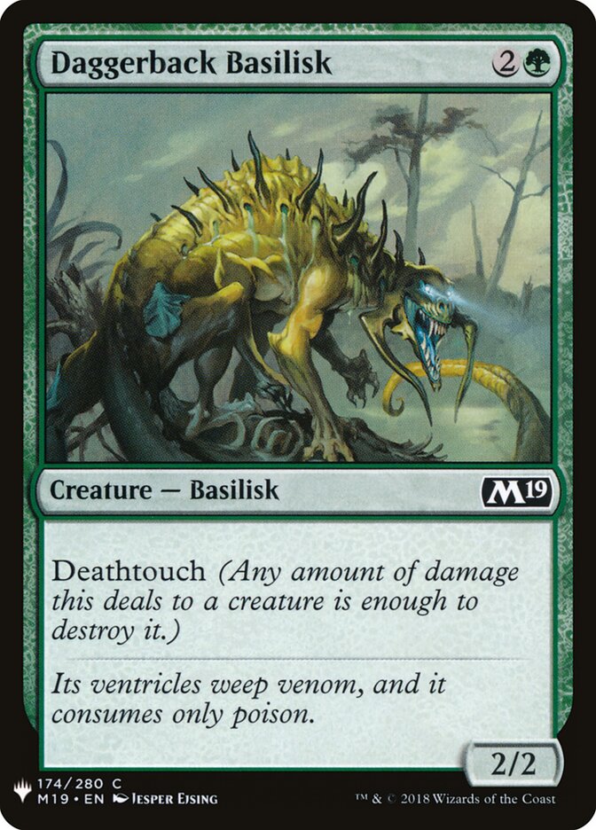Daggerback Basilisk (M19-174) - The List (PLST)