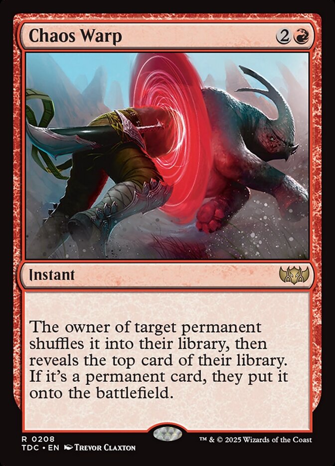 Chaos Warp - Tarkir: Dragonstorm Commander (TDC)