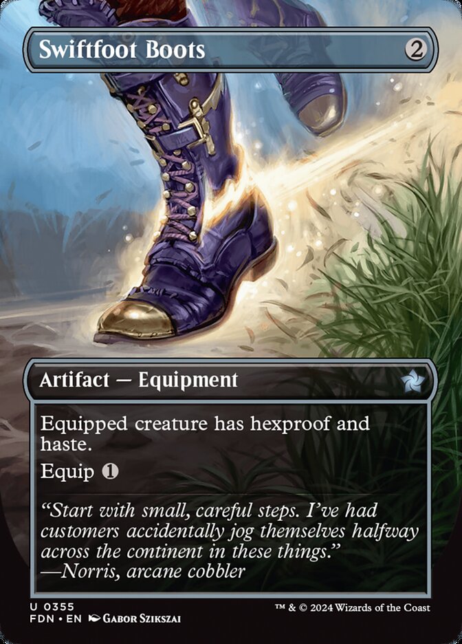 Swiftfoot Boots - [Foil, Borderless] Foundations (FDN)