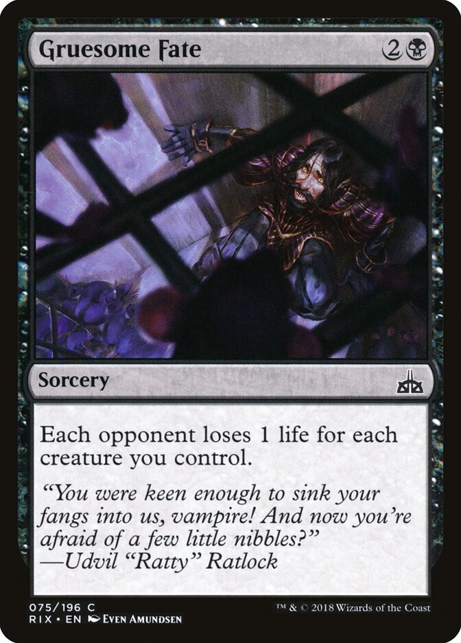 Gruesome Fate (75) - Rivals of Ixalan (RIX)