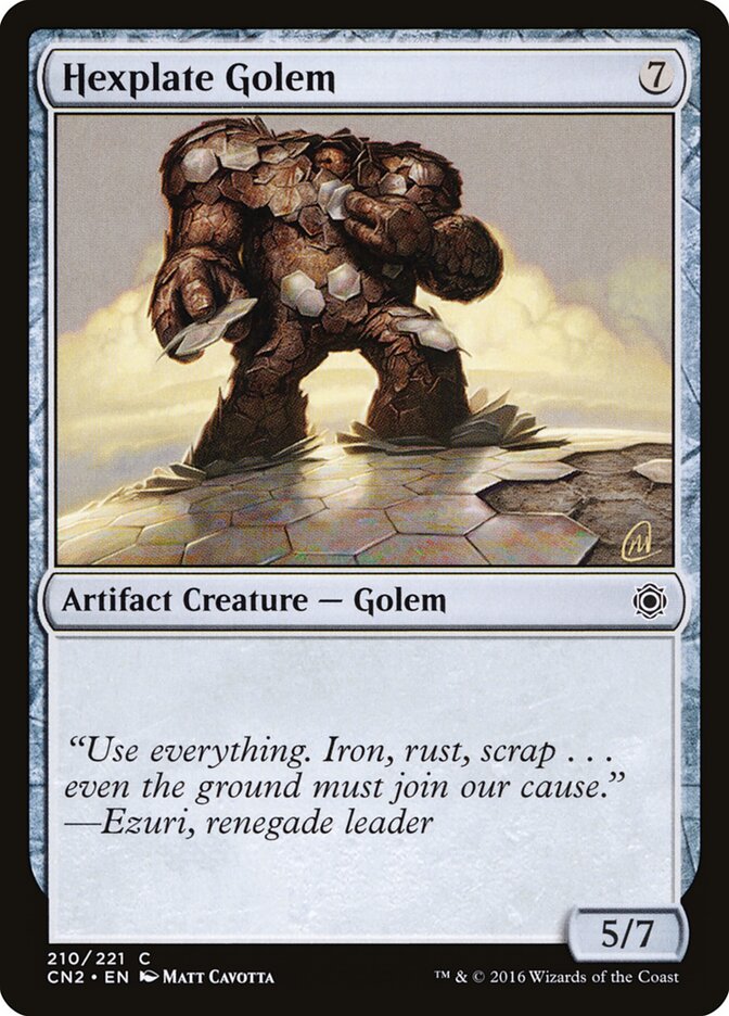 Hexplate Golem (210) - Conspiracy: Take the Crown (CN2)