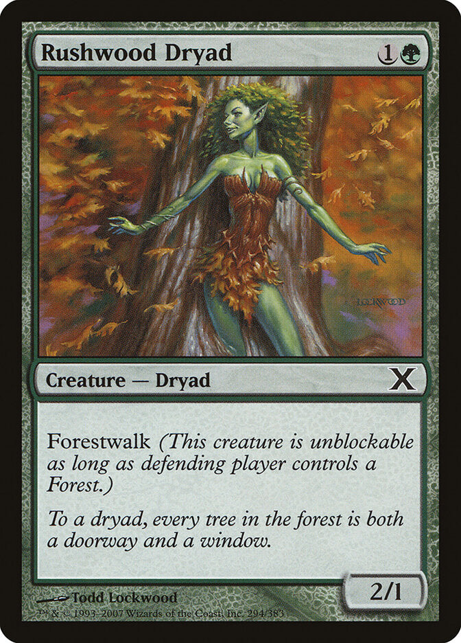 Rushwood Dryad (294) - Tenth Edition (10E)