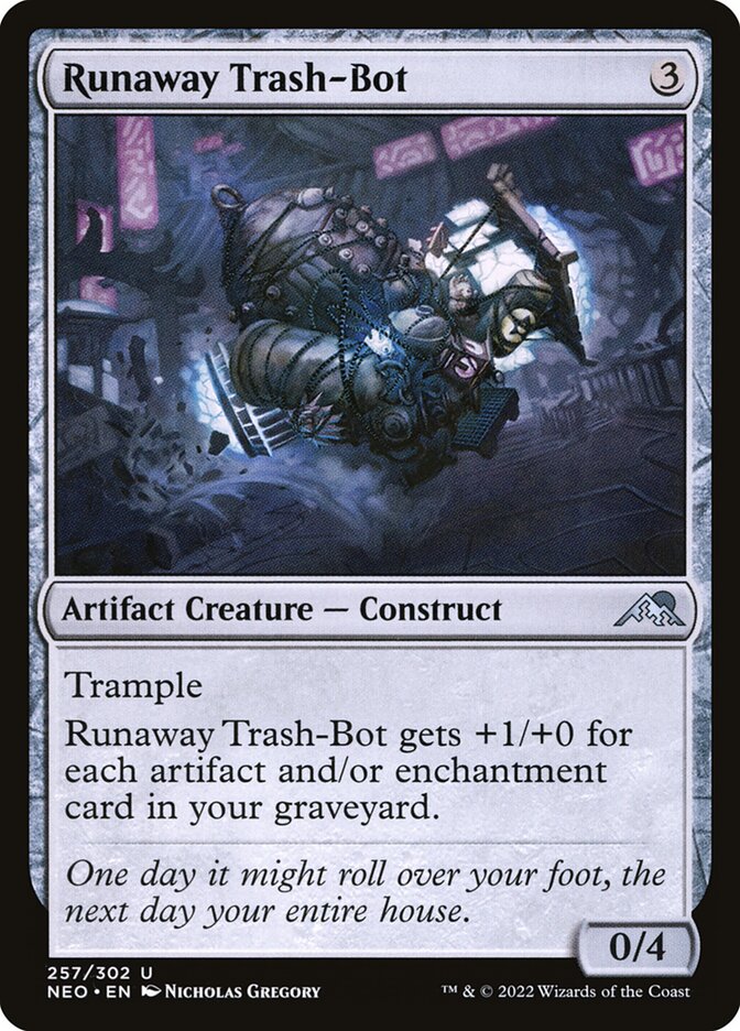 Runaway Trash-Bot (257) - Kamigawa: Neon Dynasty (NEO)