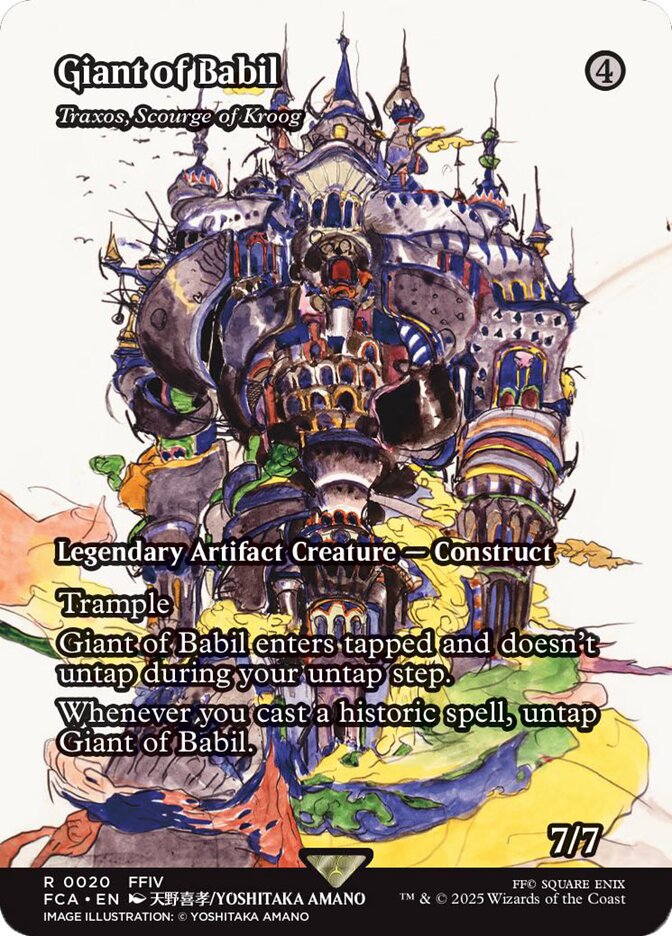 Giant of Babil - Traxos, Scourge of Kroog (20) - [Borderless] Final Fantasy: Through the Ages (FCA)