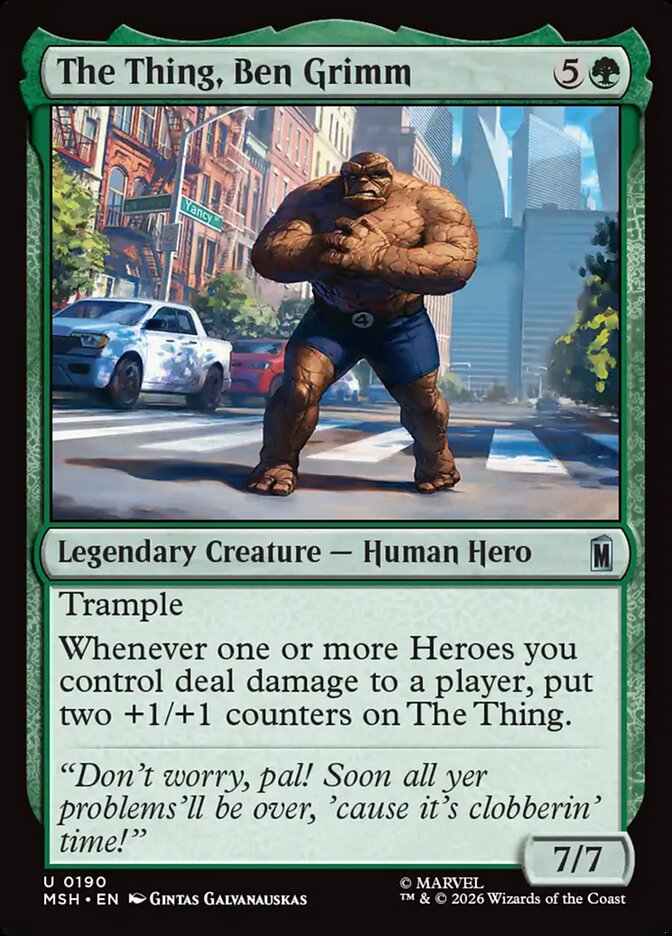 The Thing, Ben Grimm (190) - Marvel Super Heroes (MSH)