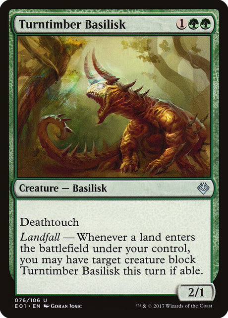 Turntimber Basilisk (76) - Archenemy: Nicol Bolas (E01)