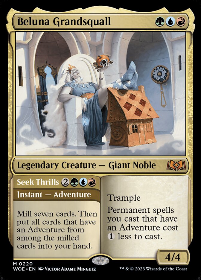 Beluna Grandsquall // Seek Thrills (220) - Wilds of Eldraine (WOE)