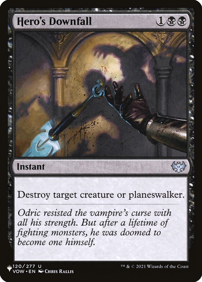 Hero's Downfall (VOW-120) - The List (PLST)