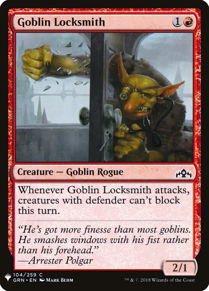 Goblin Locksmith (GRN-104) - The List (PLST)