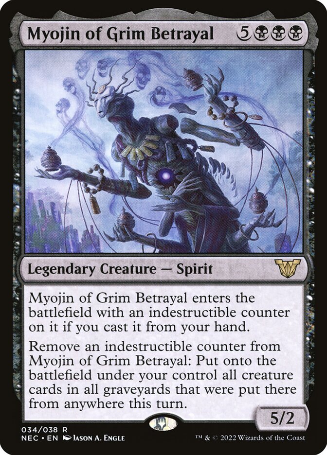 Myojin of Grim Betrayal (34) - Neon Dynasty Commander (NEC)