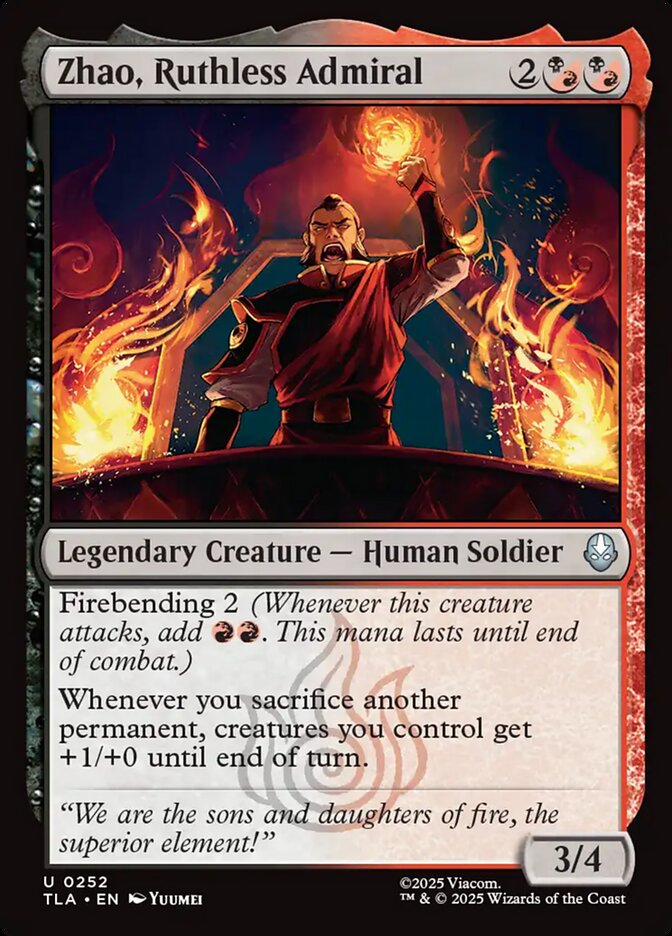 Zhao, Ruthless Admiral (252) - Avatar: The Last Airbender (TLA)
