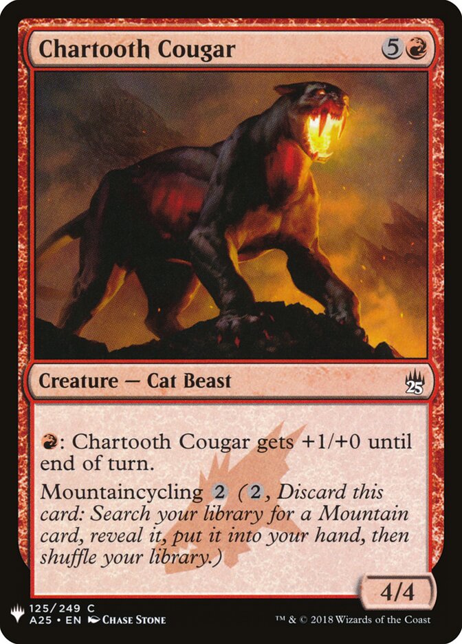 Chartooth Cougar (A25-125) - The List (PLST)