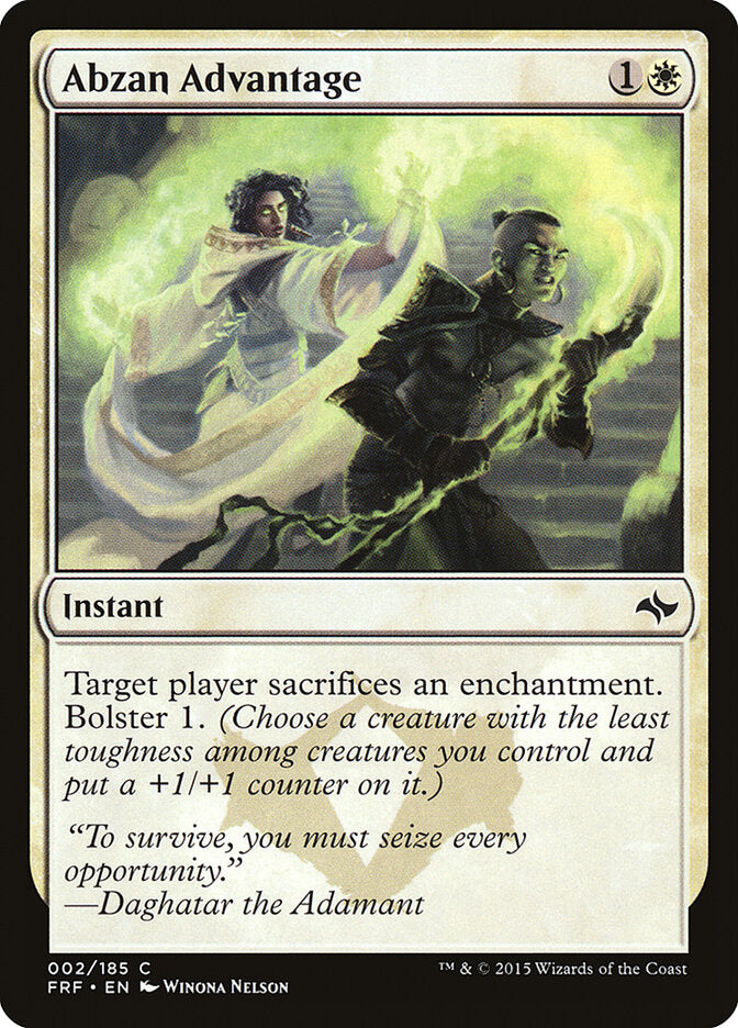 Abzan Advantage (2) - Fate Reforged (FRF)