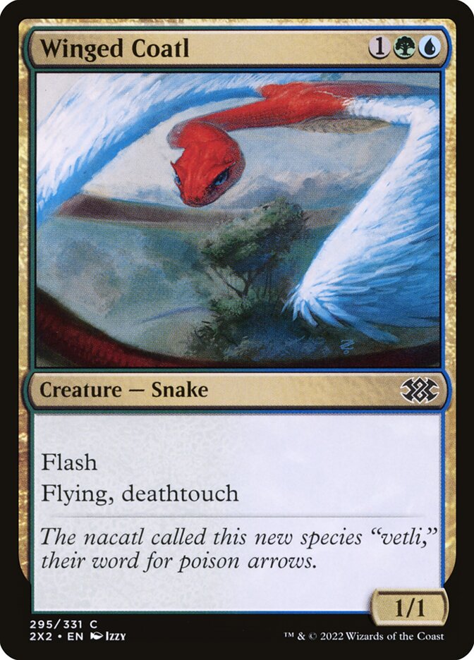 Winged Coatl (295) - Double Masters 2022 (2X2)