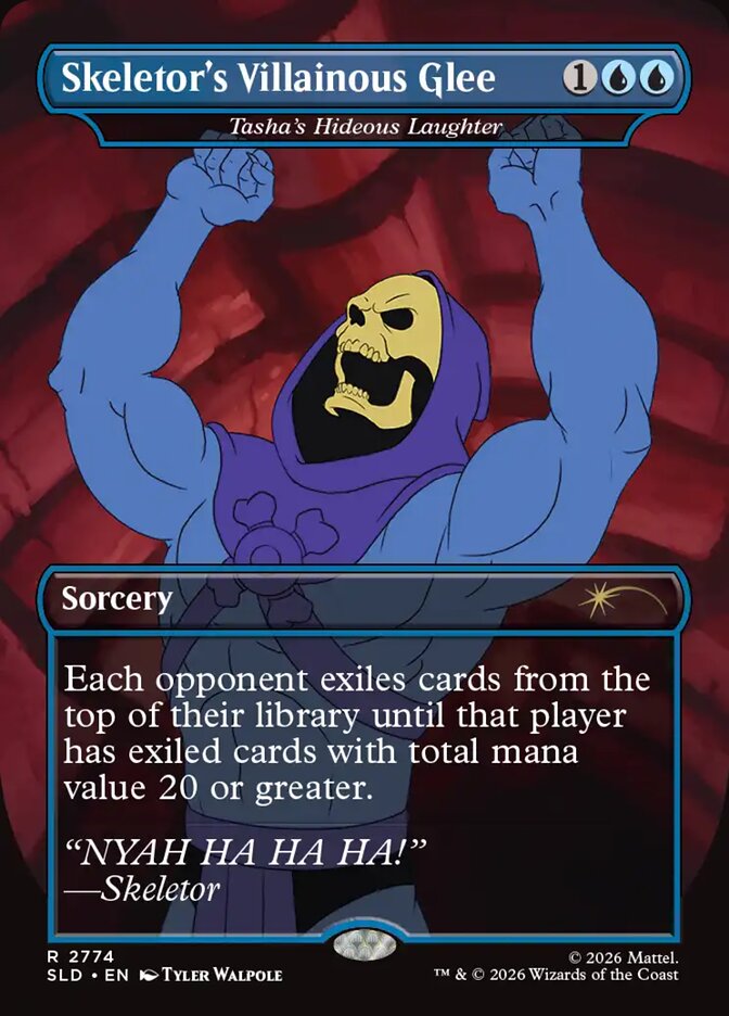 Skeletor's Villainous Glee - Tasha's Hideous Laughter (2774) - Secret Lair Drop (SLD)