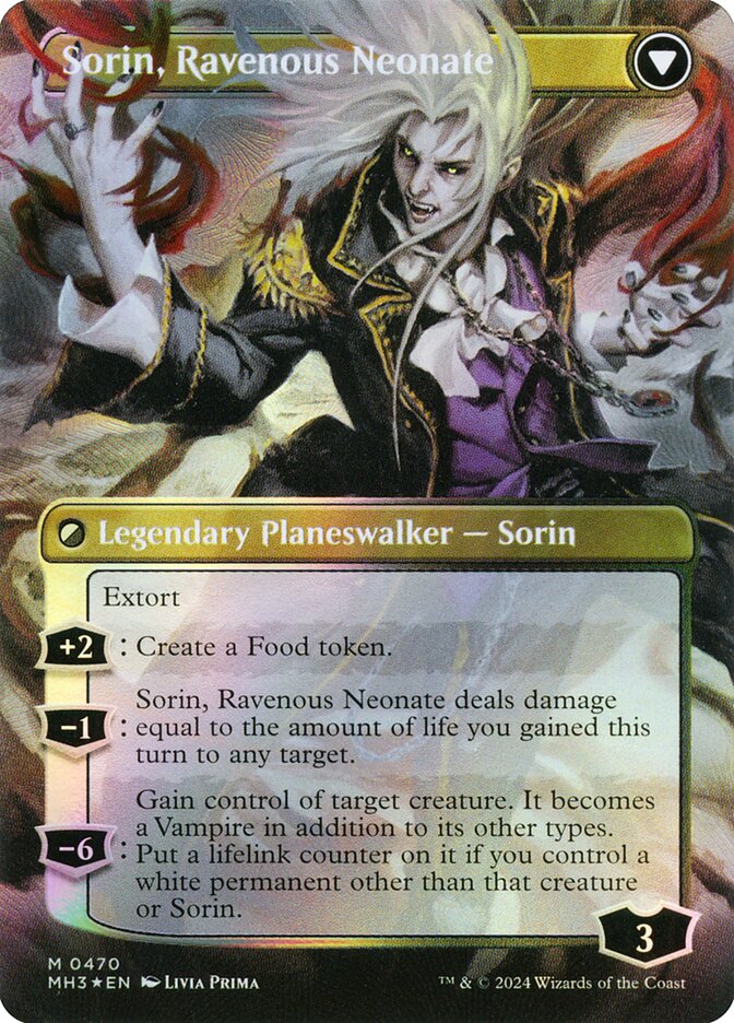 Sorin of House Markov // Sorin, Ravenous Neonate (470) - Modern Horizons 3 (MH3)