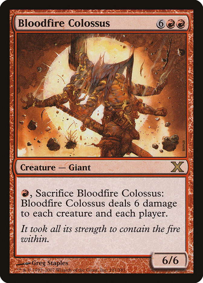 Bloodfire Colossus (191) - Tenth Edition (10E)