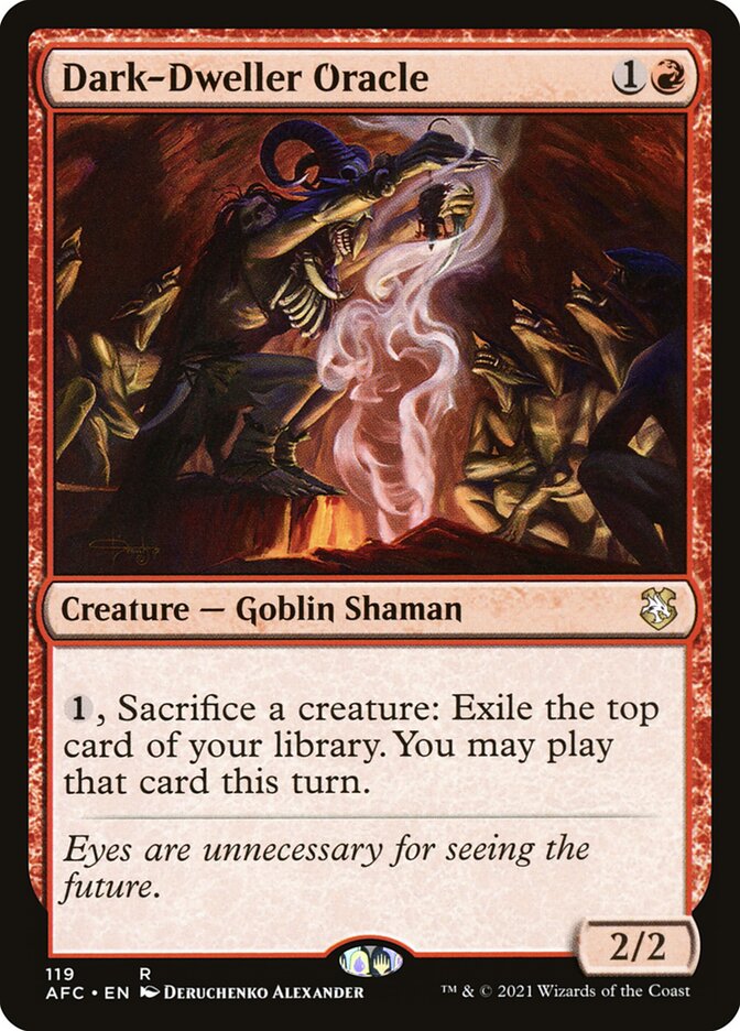 Dark-Dweller Oracle (119) - Forgotten Realms Commander (AFC)