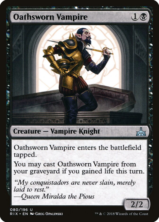 Oathsworn Vampire (80) - Rivals of Ixalan (RIX)