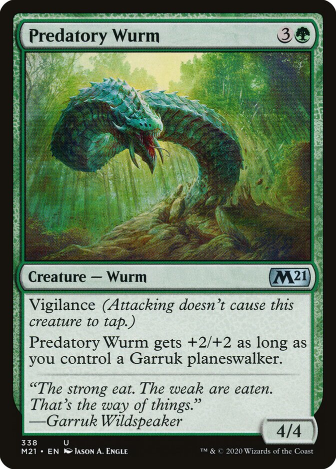 Predatory Wurm (338) - Core Set 2021 (M21)