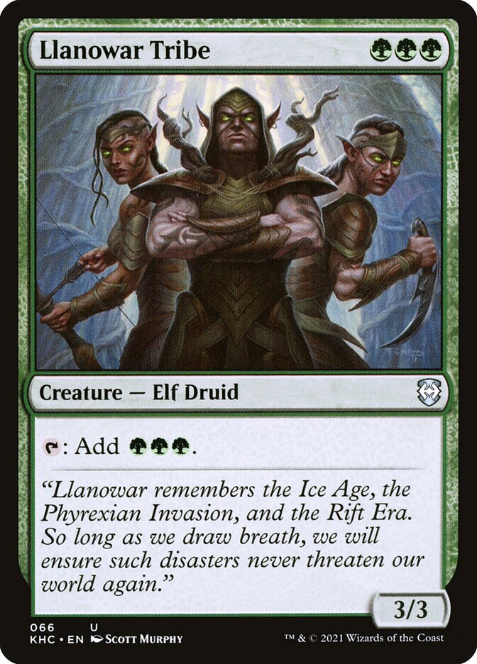 Llanowar Tribe (66) - Kaldheim Commander (KHC)