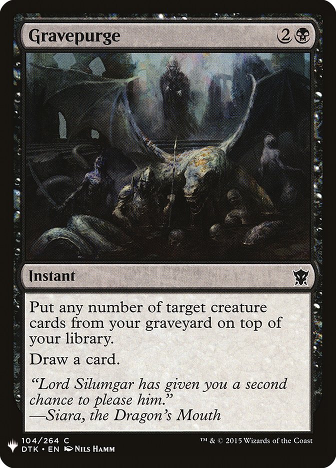 Gravepurge - The List (PLST)