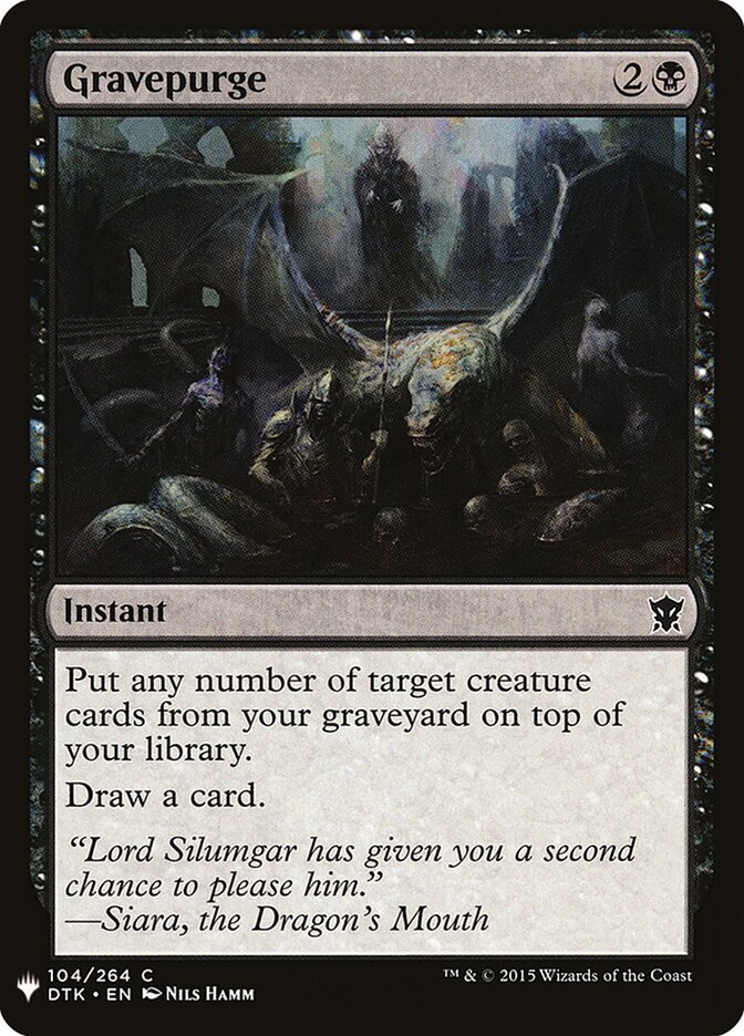 Gravepurge (DTK-104) - The List (PLST)