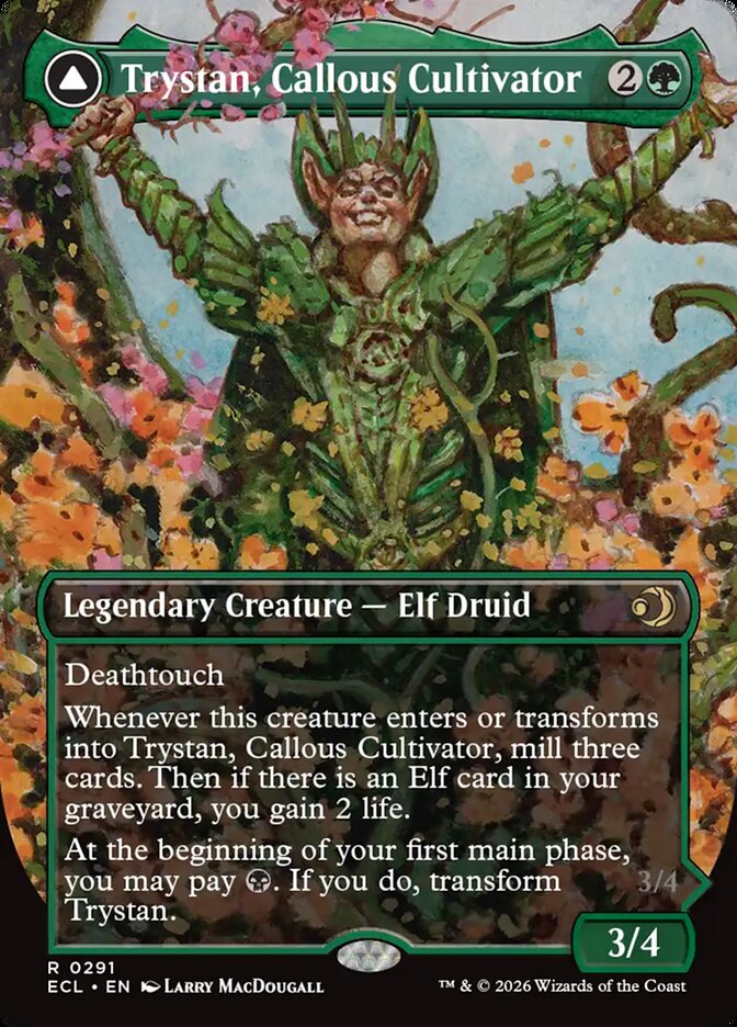 Trystan, Callous Cultivator // Trystan, Penitent Culler (291) - Lorwyn Eclipsed (ECL)