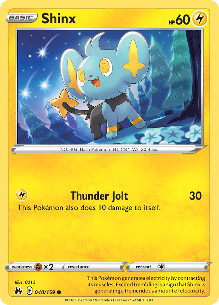 Shinx (40/159) - Crown Zenith (CRZ)