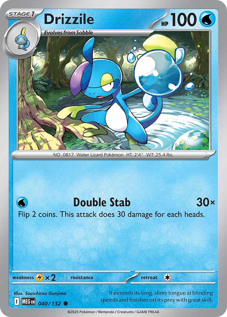 Drizzile (40/132) - [Reverse Holo] Mega Evolution (MEG)