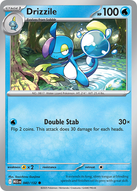 Drizzile (40/132) - [Reverse Holo] Mega Evolution (MEG)