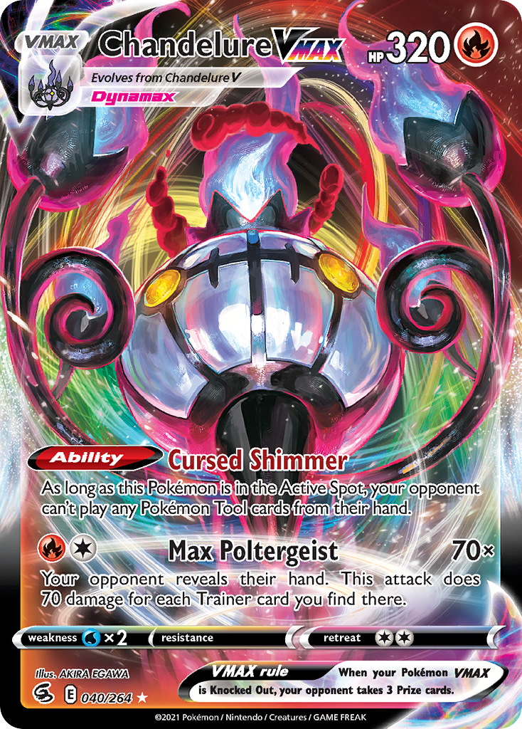 Chandelure VMAX (40/264) - [Holo Foil] Fusion Strike (FST)
