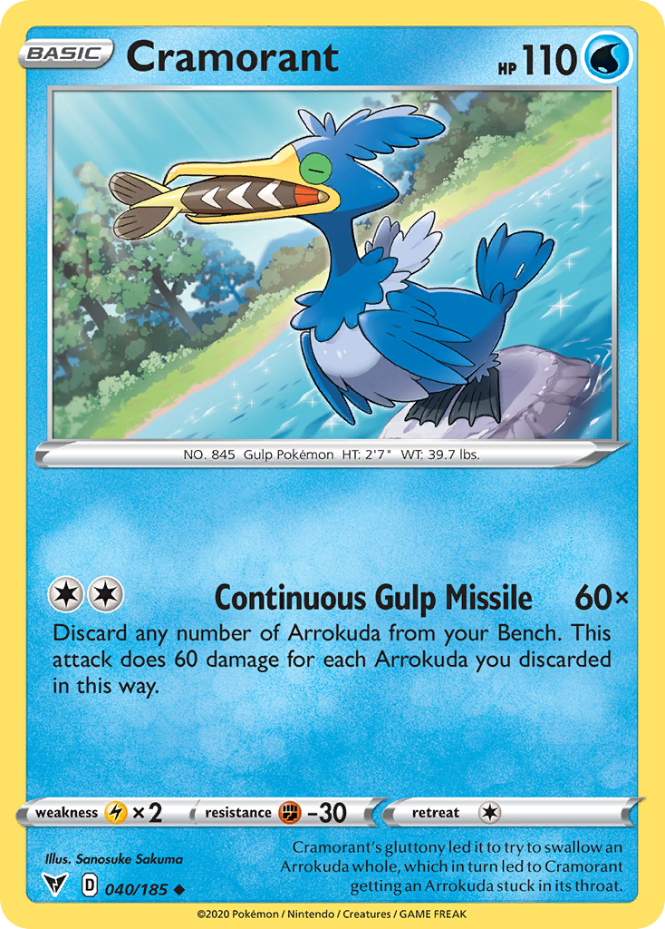Cramorant (40/185) - [Reverse Holo] Vivid Voltage (VIV)