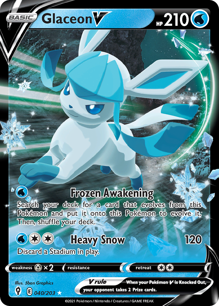 Glaceon V (40/203) - [Holo Foil] Evolving Skies (EVS)